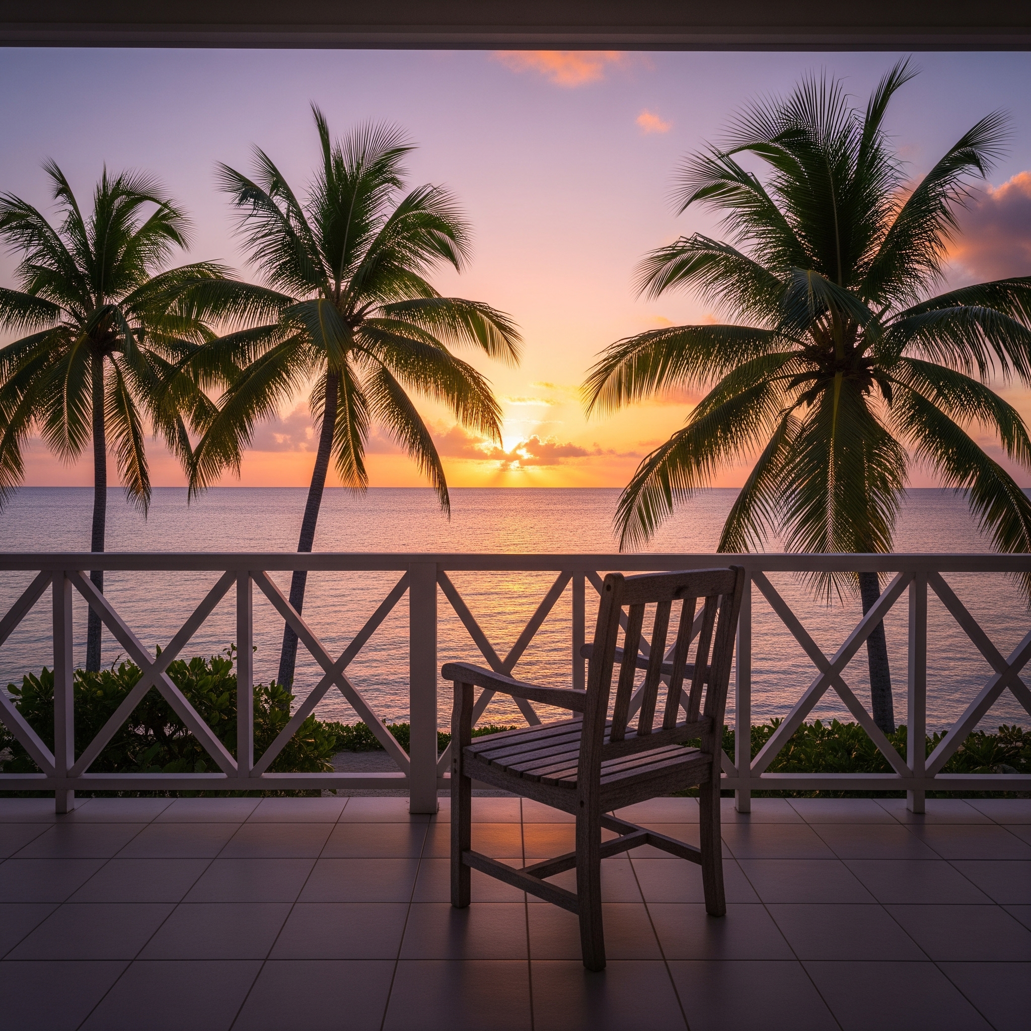 Veranda mit Aussicht – Ruhe genießen